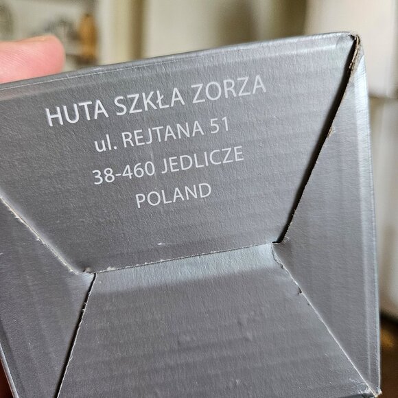 Hand Blown Poland Glass Hanging Ornaments Gazing Ball Purple Blue Pair Set 2 - Picture 5 of 5